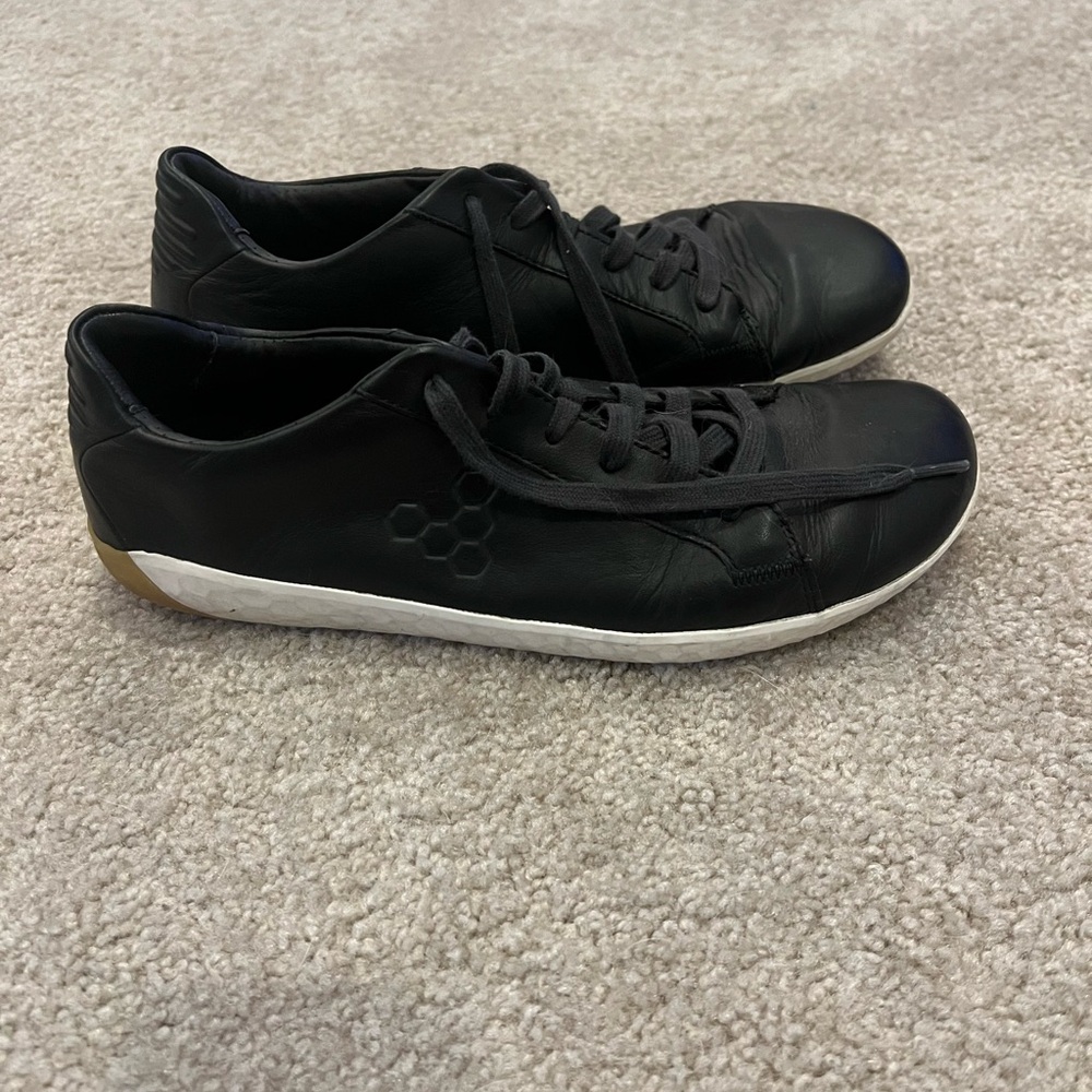 Vivobarefoot Black Leather Sneakers